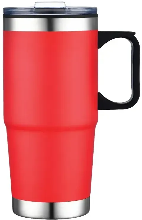 Personalized Polar Travel Mug - 24 oz. with Handle — view 3
