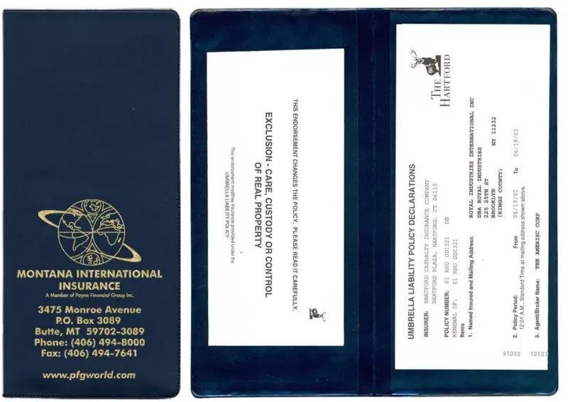 Policy & Document Holder with 2 Clear Full Pockets — view 5