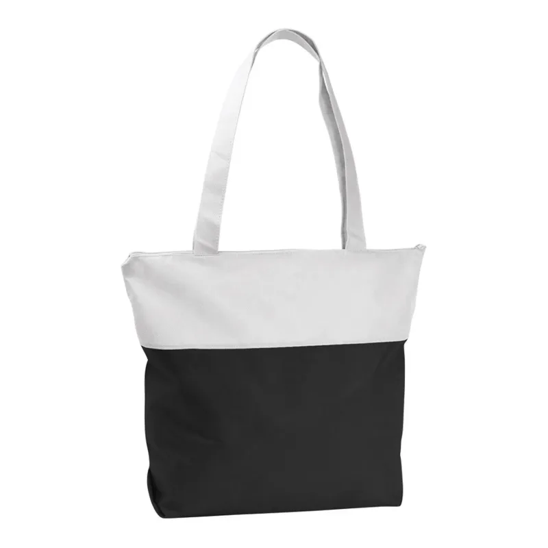 Poly Pro Two-Tone Zippered Tote Bag — view 2