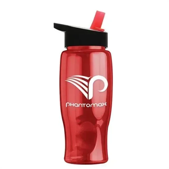 Poly+ Bottle with Flip-Straw Lid (27 oz.) — view 11