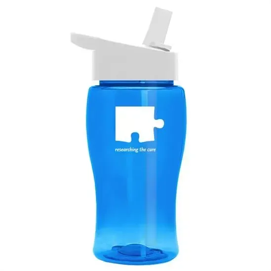 Poly+ Jr. Transparent Bottle with Flip-Straw Lid (18 oz.) — view 10