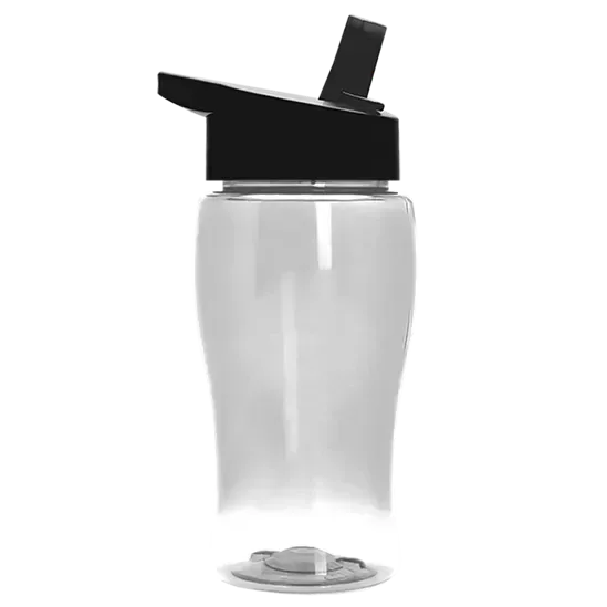 Poly+ Jr. Transparent Bottle with Flip-Straw Lid (18 oz.) — view 13