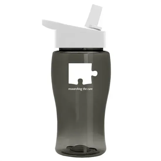 Poly+ Jr. Transparent Bottle with Flip-Straw Lid (18 oz.) — view 14