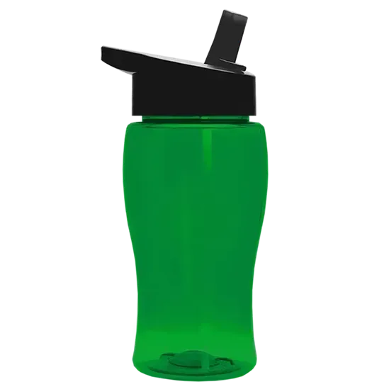 Poly+ Jr. Transparent Bottle with Flip-Straw Lid (18 oz.) — view 5