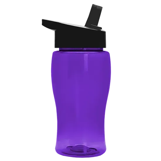 Poly+ Jr. Transparent Bottle with Flip-Straw Lid (18 oz.) — view 6