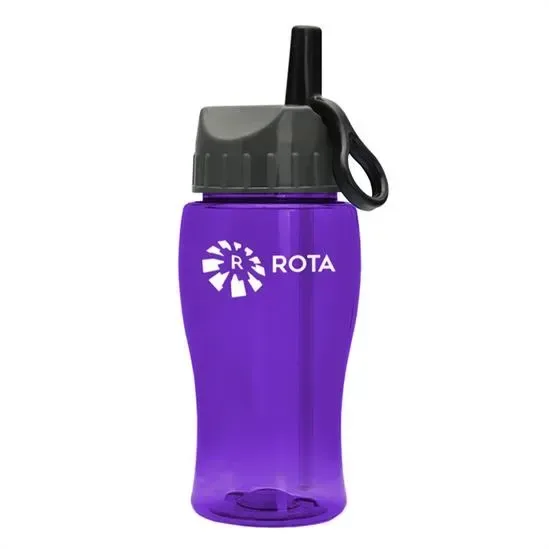 Poly+ Jr. Bottle with Ring-Straw Lid (18 oz.) — view 11