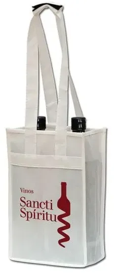 Customized Polytex 2 Bottle Wine Tote