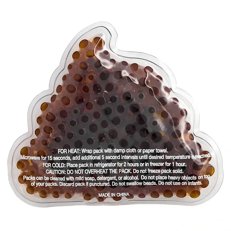 Poo Emoji Gel Beads Hot/Cold Pack