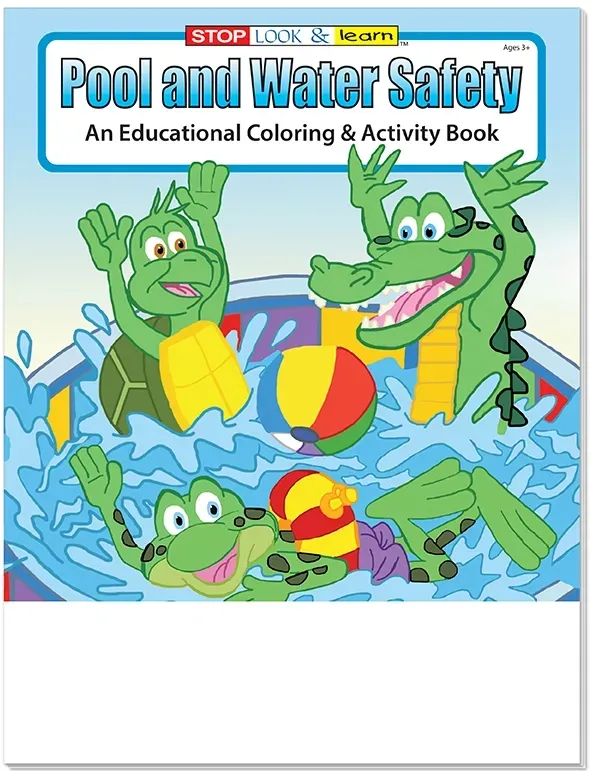 Pool and Water Safety Coloring & Activity Book