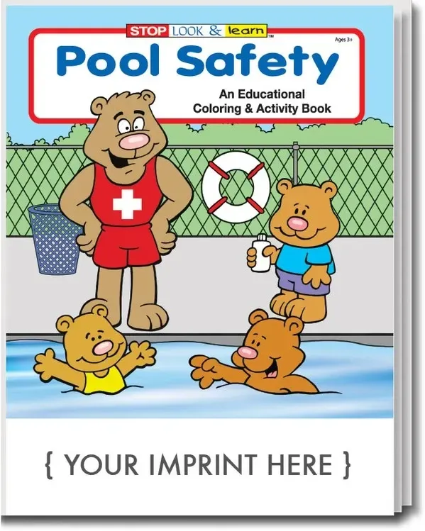 Customized Pool Safety Coloring Book