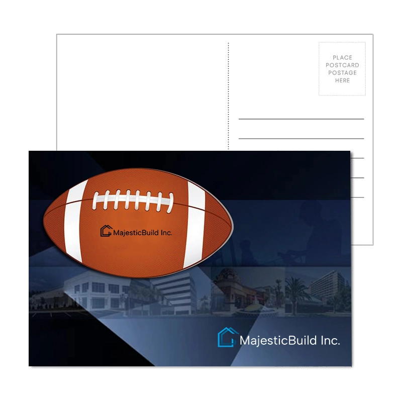 Post Card with Full Color Football Coaster