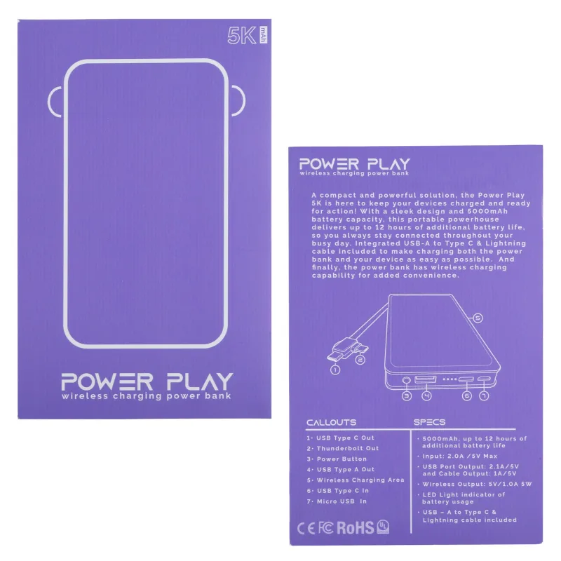 Power Play 5K Wireless Charging Power Bank — view 11