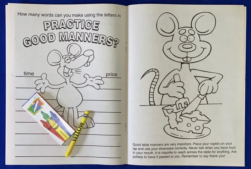 Practice Good Manners Coloring Book — view 3