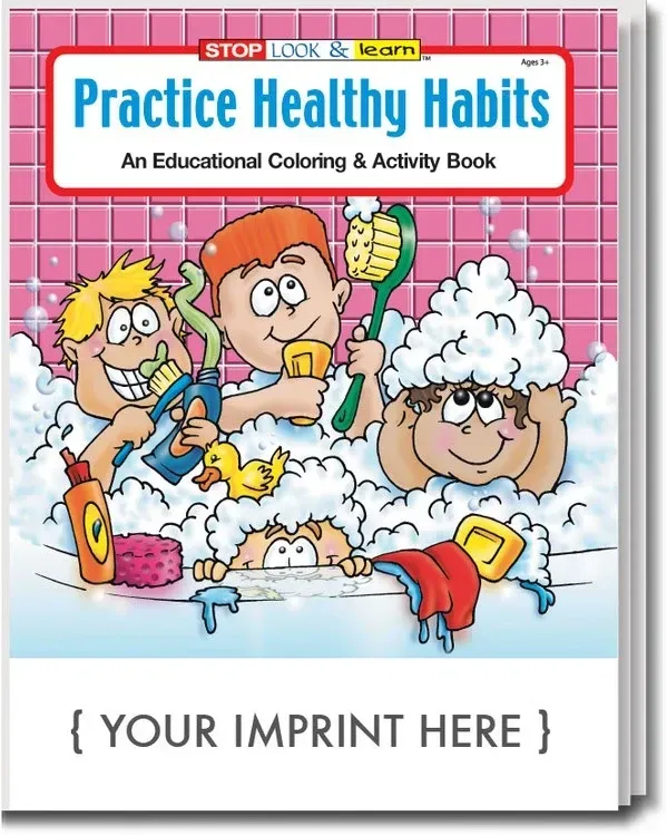 Practice Healthy Habits Coloring Book