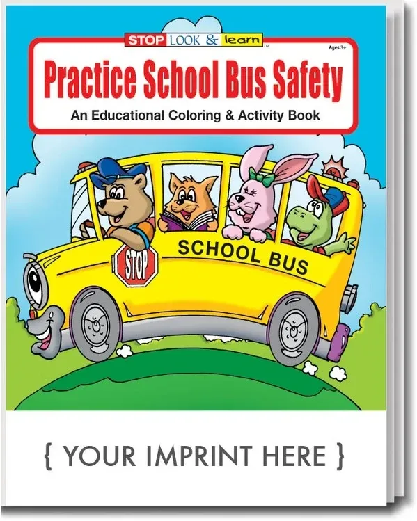 Practice School Bus Safety Coloring Book
