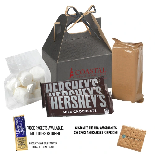 Premium S'mores Kit in a Festive Gable Box