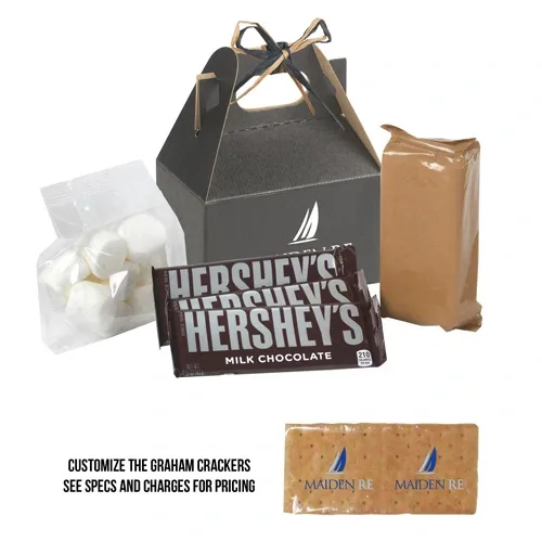Premium S'mores Kit in a Festive Gable Box — view 3