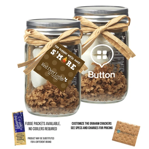 Premium S'mores Kit in Mason Jar Gift Set