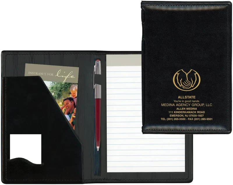 Personalized Junior Premium Sewn-Edge Padded Padfolio — view 2