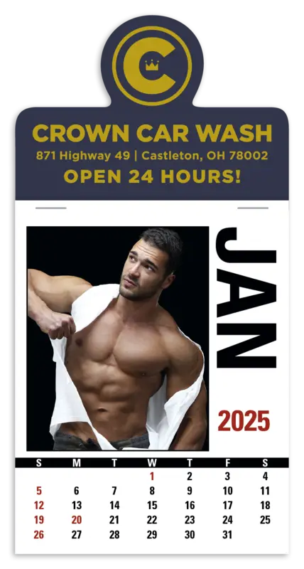 Press-N-Stick Male Call Calendar