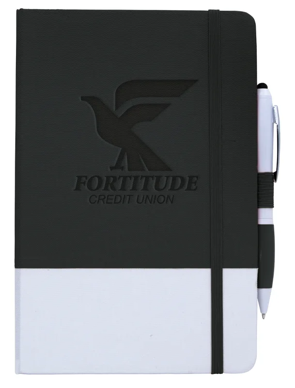 Custom PrevaGuard™ Notebook with Ion Stylus Pen — view 3
