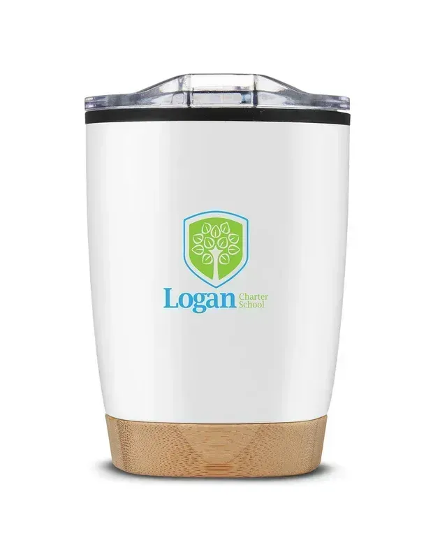 Prime Line 12oz Symmetry Tumbler With Bamboo Base