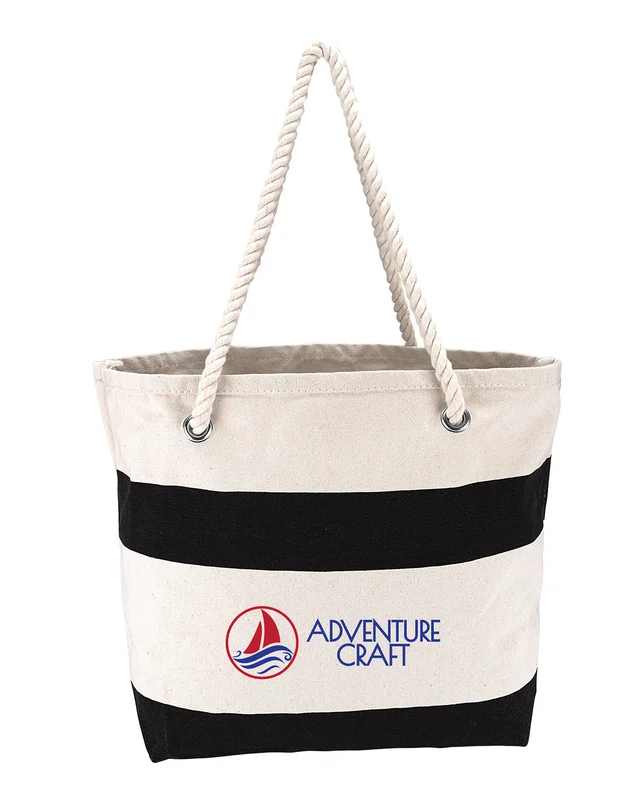 Prime Line Cotton Resort Tote Bag with Rope Handle