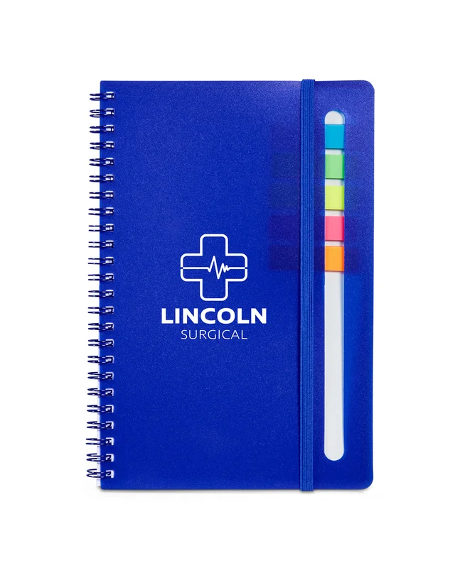 Prime Line Semester Spiral Notebook With Sticky Flags