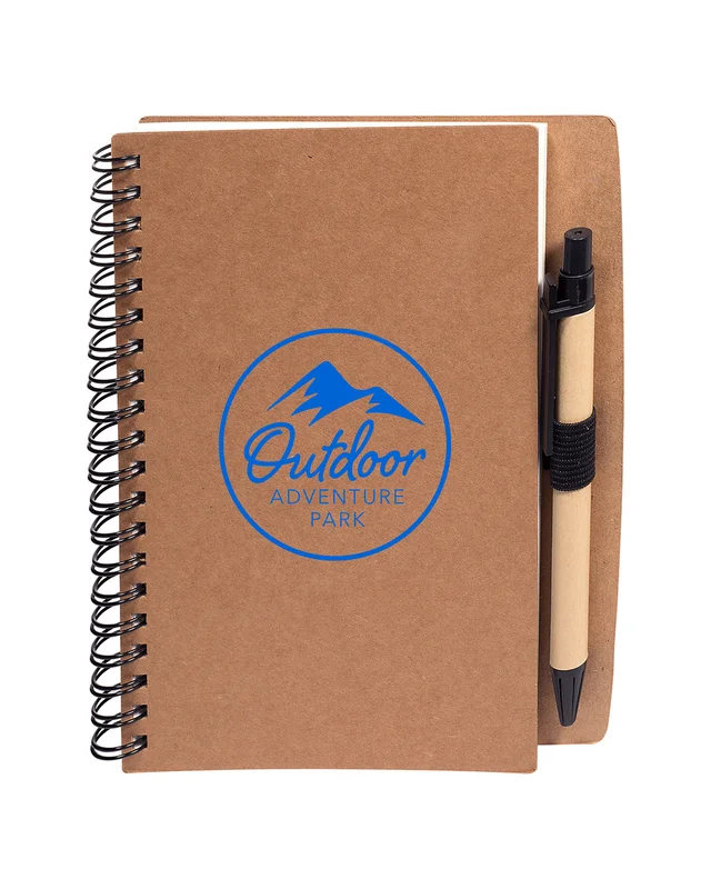 Prime Line Stone Paper Spiral Notebook With Pen Combo