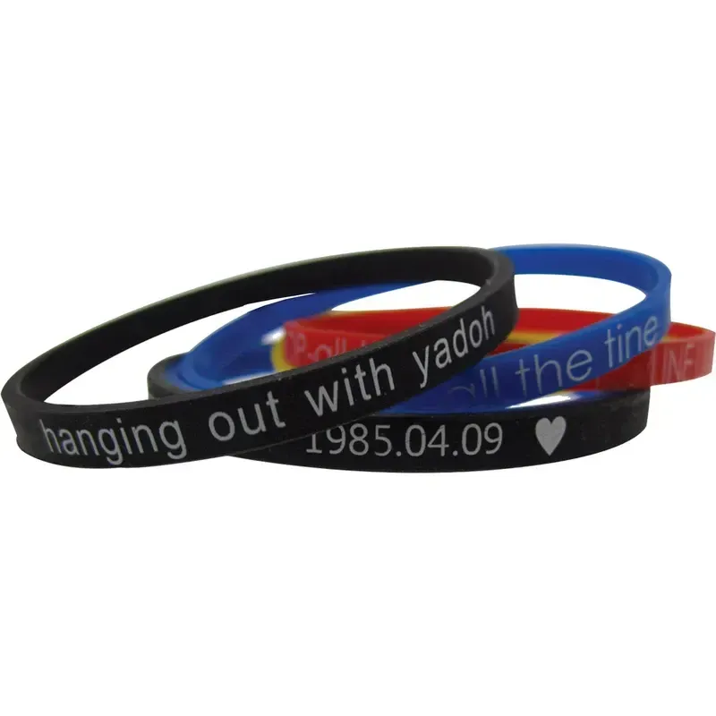 Printed Silicone Bracelets: 12mm