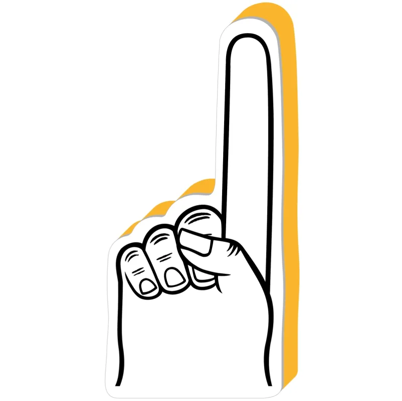 Promotional #1 Foam Spirit Finger - 16" (One Color Imprint) — view 12