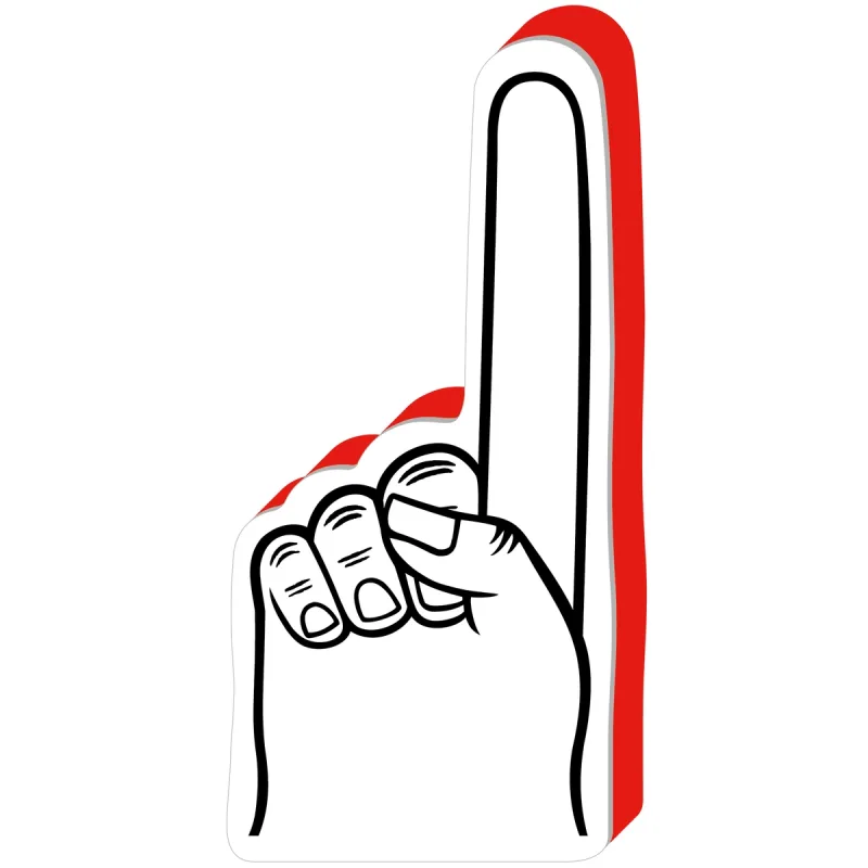 Promotional #1 Foam Spirit Finger - 16" (One Color Imprint) — view 13