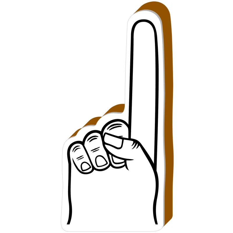 Promotional #1 Foam Spirit Finger - 16" (One Color Imprint) — view 14