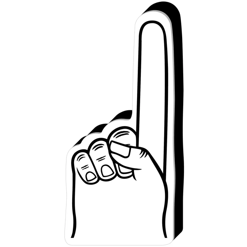 Promotional #1 Foam Spirit Finger - 16" (One Color Imprint) — view 17