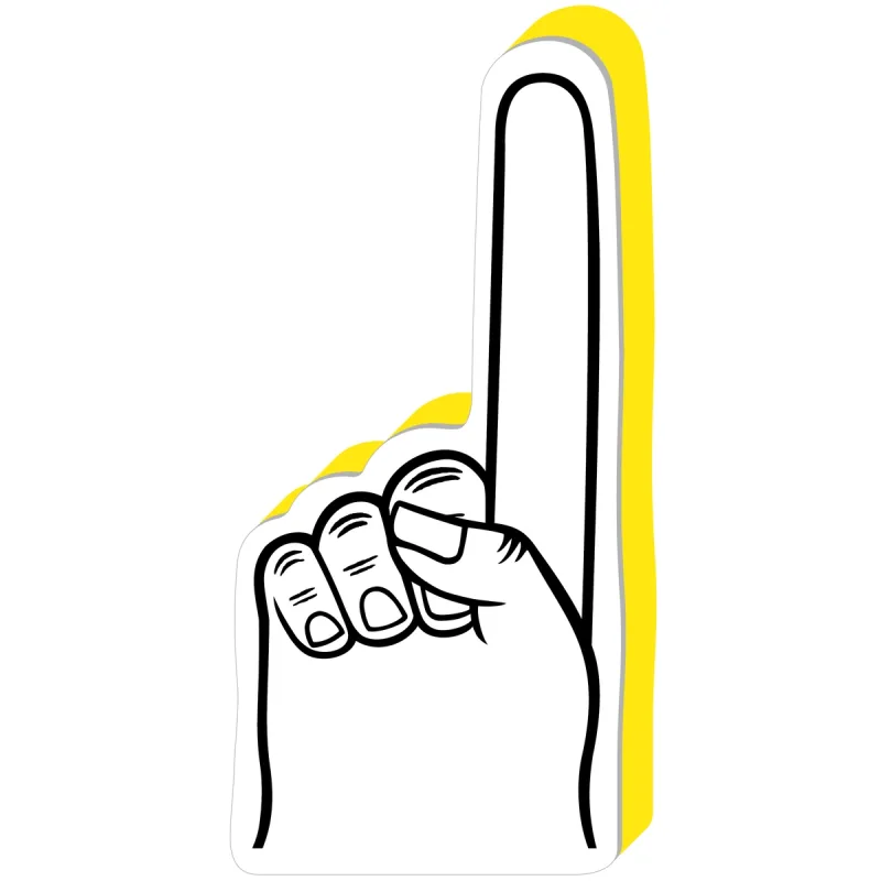 Promotional #1 Foam Spirit Finger - 16" (One Color Imprint) — view 8