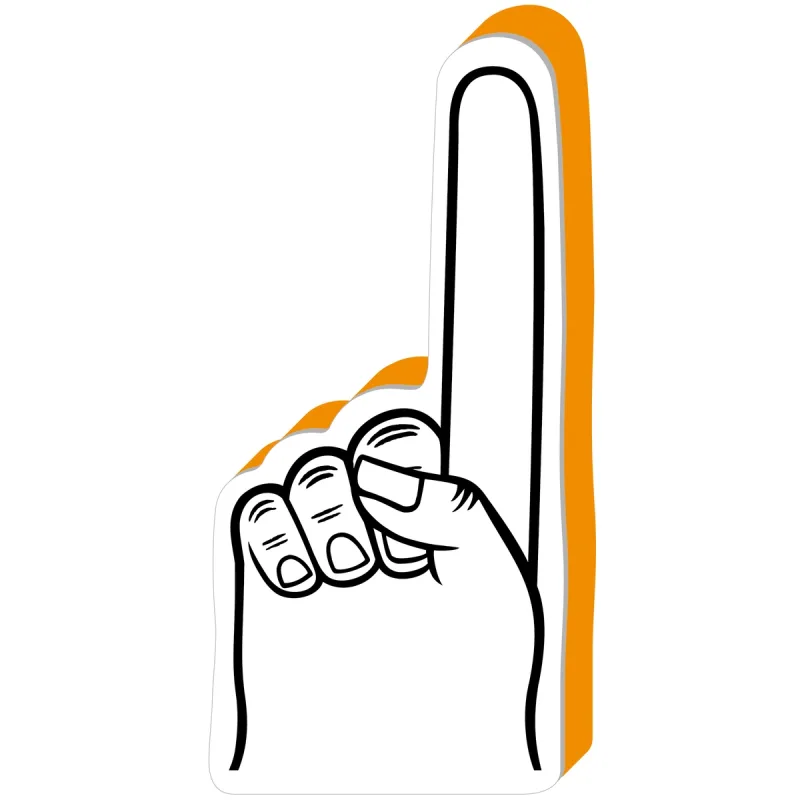 Promotional #1 Foam Spirit Finger - 16" (One Color Imprint) — view 9