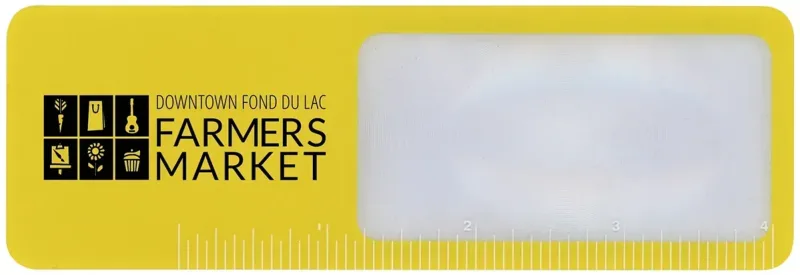 Promotional Bookmark Magnifier with 4" Ruler – 5X, Flexible & Unbreakable — view 3