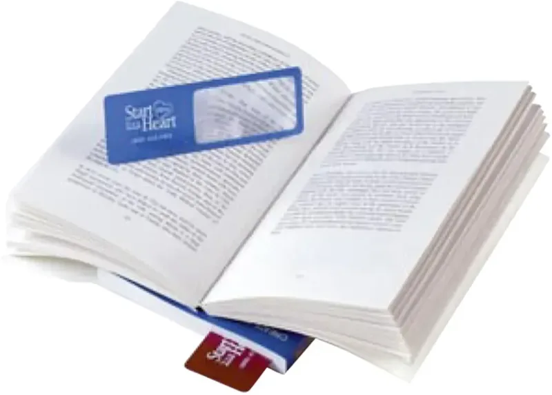 Promotional Bookmark Magnifier with 4" Ruler – 5X, Flexible & Unbreakable — view 4