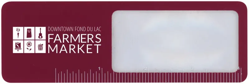 Promotional Bookmark Magnifier with 4" Ruler – 5X, Flexible & Unbreakable — view 5