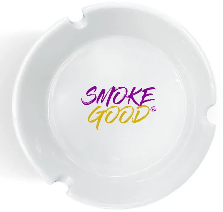 Custom White Glass Ashtrays