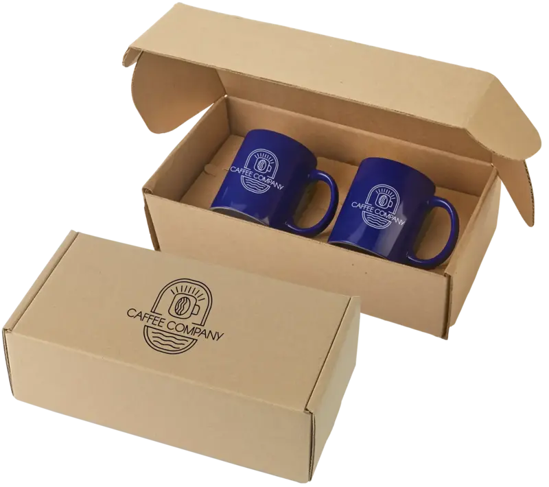 Promotional Sunrise Ceramic Coffee Mug Gift Set – Two 11 Oz. Mugs