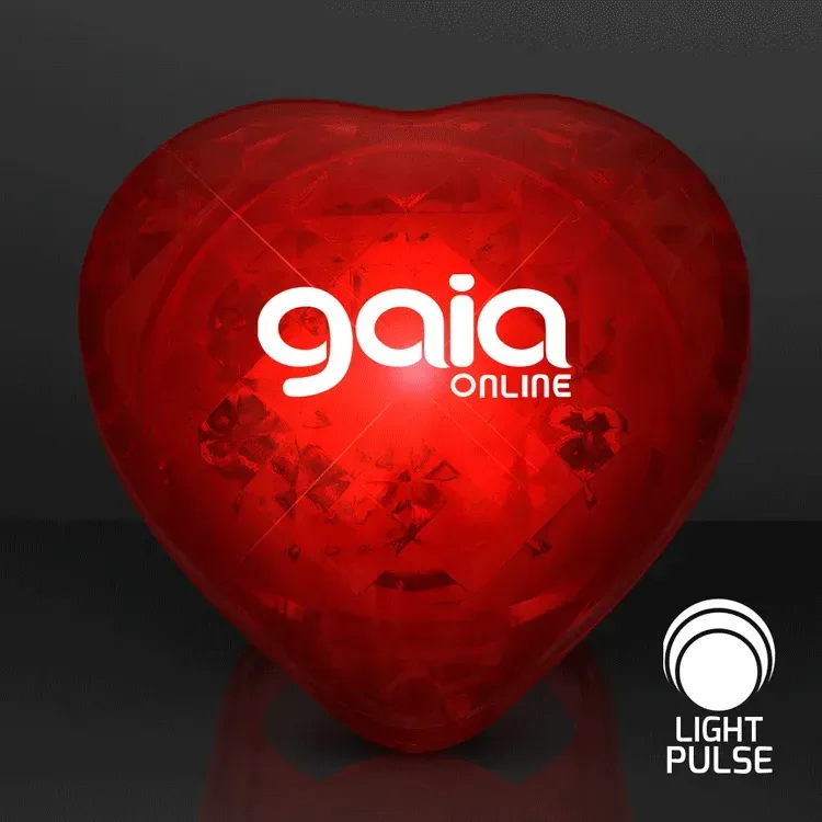 Pulsing Light Red Heart Ring — view 4