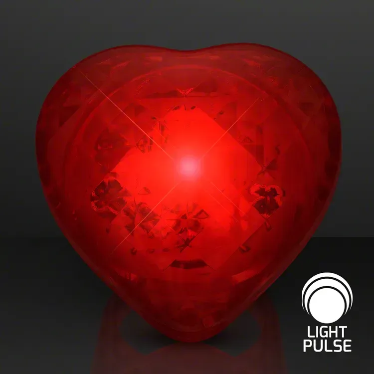 Pulsing Light Red Heart Ring — view 5