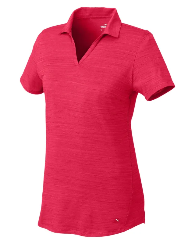 Puma Golf Ladies' Cloudspun Free V-Neck Polo — view 20