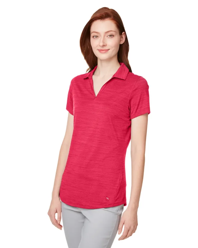 Puma Golf Ladies' Cloudspun Free V-Neck Polo — view 23