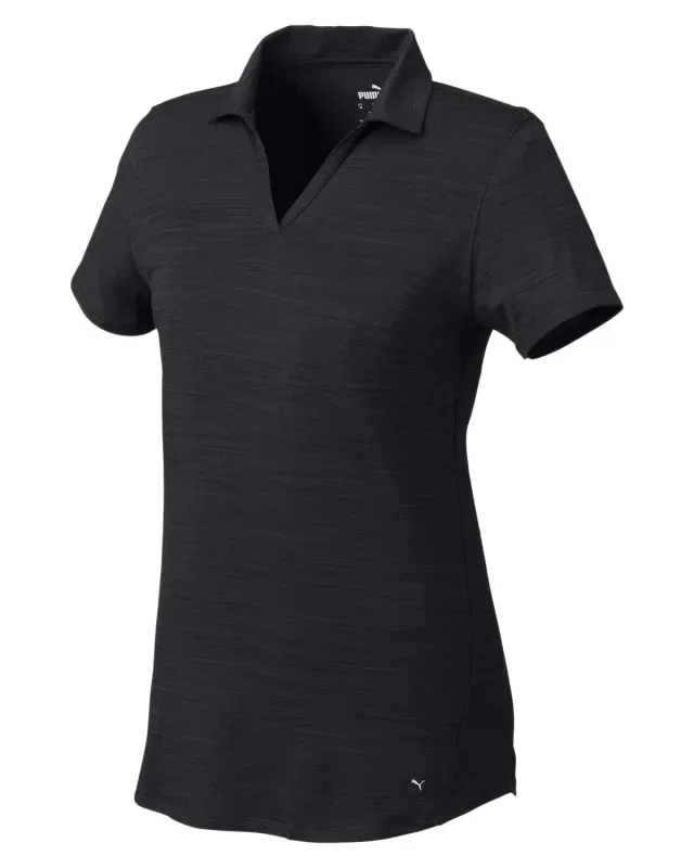 Puma Golf Ladies' Cloudspun Free V-Neck Polo — view 28