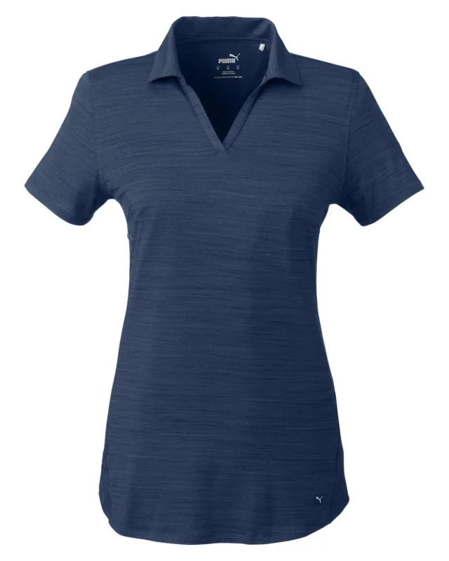 Puma Golf Ladies' Cloudspun Free V-Neck Polo — view 38