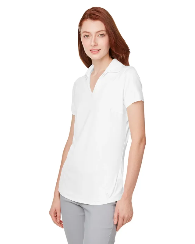 Puma Golf Ladies' Cloudspun Free V-Neck Polo — view 7