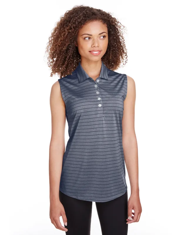 Puma Golf Ladies' Rotation Stripe Sleeveless Polo — view 12