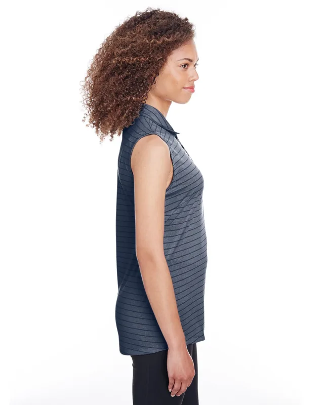 Puma Golf Ladies' Rotation Stripe Sleeveless Polo — view 16